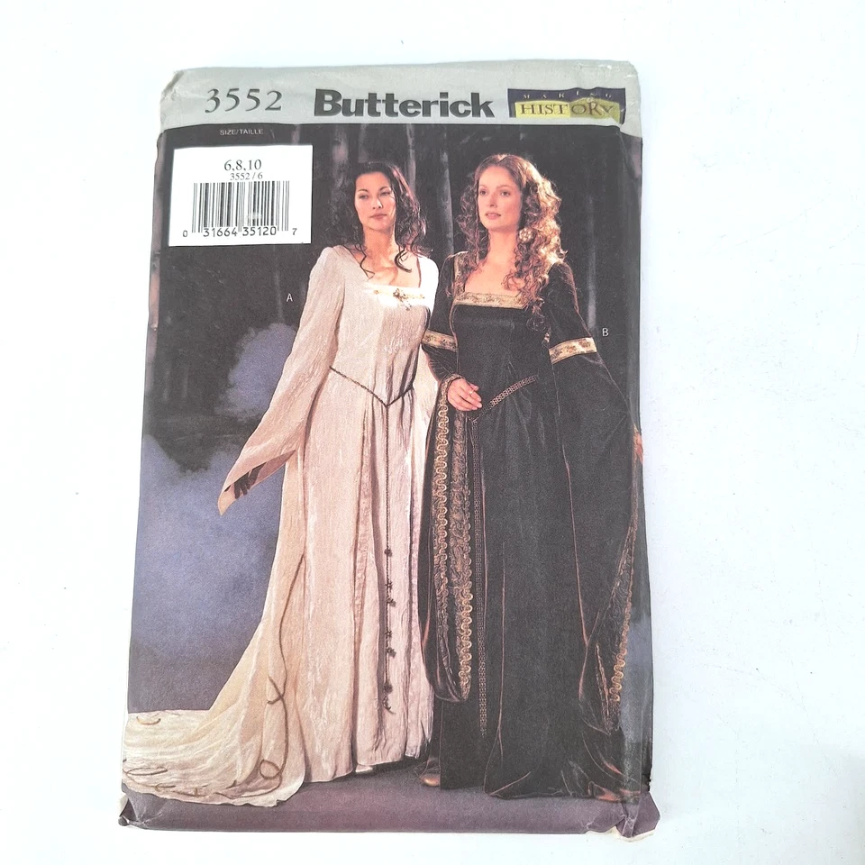 Set of 3 Costume Dress Sewing Patterns McCalls & Butterick Multiple Sizes - Image 2 of 4