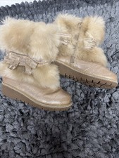 Sarah Jayne little girls' metallic faux-fur boot