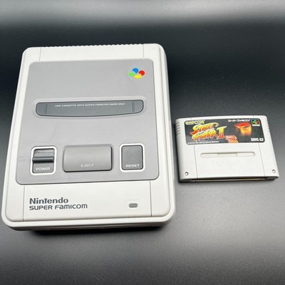 Nintendo Super Famicom SFC SNES Konsole Bundle Street Fighter II Spielbereit