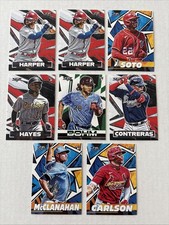 2021 Topps Fire Star RC Lot (8) Bryce Harper Juan Soto Alec Bohm Kebryan Hayes