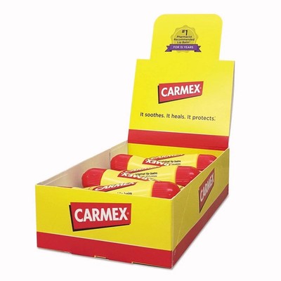 Carmex 11313 0.35 oz. Moisturizing Lip Balm - Original Flavor (12/Box) New