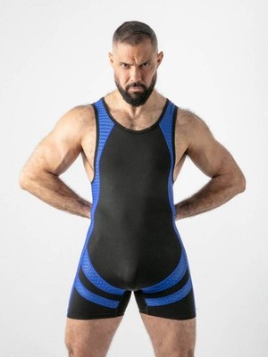 Locker Gear Open Access Singlet, Herren Fetisch Singlet mit Reißverschluss hinten