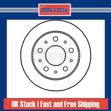 Image of 2x Brake Discs Solid For Opel Movano C 2.2 D Borg & Beck Rear 4249K8