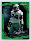 2025 Panini Prizm Black Football Green Shimmer FOTL Charles Haley #35
