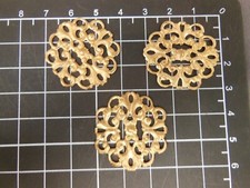 round/circle filigree 3 Brass stamping jewelry finding osb102 