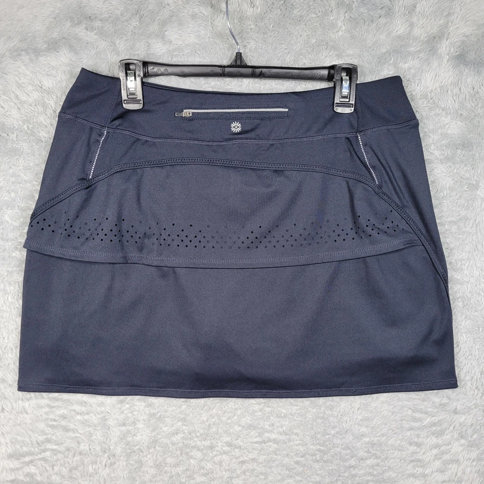 Pantalón Corto Mandarina Para Mujer XL Azul Marino Falda Golf Tenis Atlético Bolsillo con Cremallera 33x16 Foto 2 de 4