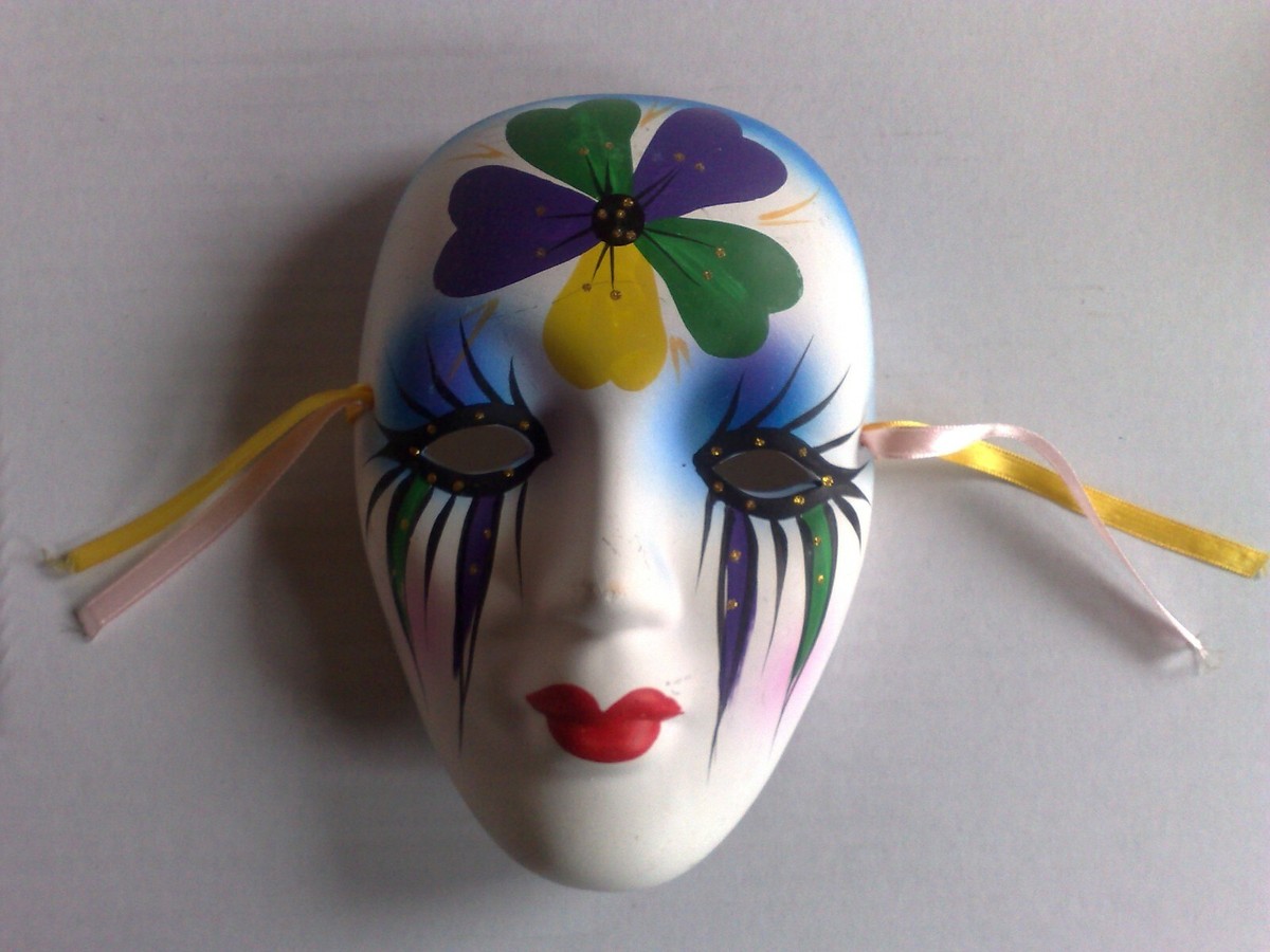 Authentic Models Venezianische Maske 'The Duke Of Malfi' – Dekorations-Maske 14,5x6,5x20,5 Cm