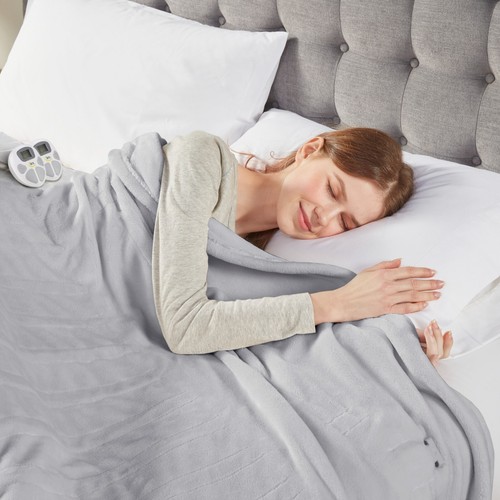 Serta Soft Plush Electric Blanket Fast Heating Cozy Cover Twin/Full/Queen/King - Picture 14 of 47