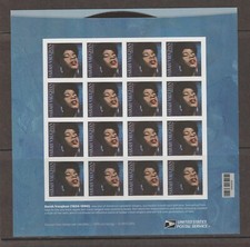 U.S. #5059 MNH, ICONA MUSICALE SARAH VAUGHAN FOREVER SPARTITO, FV $9,60 (2016)