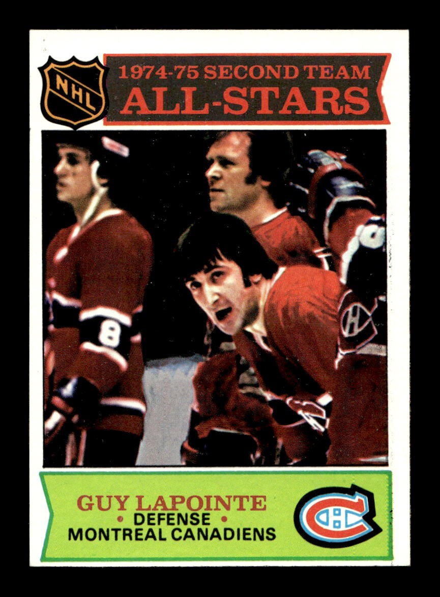 1975 76 Topps #293 Guy Lapointe AS Canadiens NEAR MINT *9q