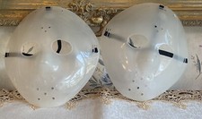 Jason Voorhees Friday the 13th Scary Halloween Hockey Mask White Lot Of 2