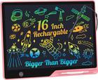 LCD Writing Tablet,16 Inch Colorful Screen Rechargeable Doodle Board Toddler For