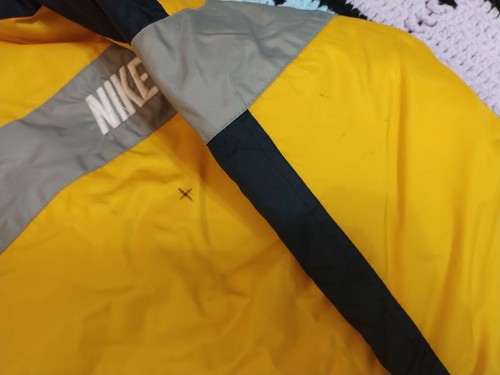 Vintage Nike Puffer Jacket Youth Blue Gray Reversible Swoosh Y2K Size 5 - Picture 4 of 9
