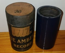 EDISON BLUE AMBEROL CYLINDER RECORD #1717 SYMPATHY - KIRWAN & HINDERMEYER
