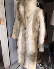 Faux Fur Long Coats Women Small