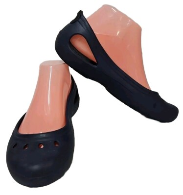 Crocs Kadee Navy Blue slip on shoes Womens Size 8. Comfort GUC Quick Shipping 