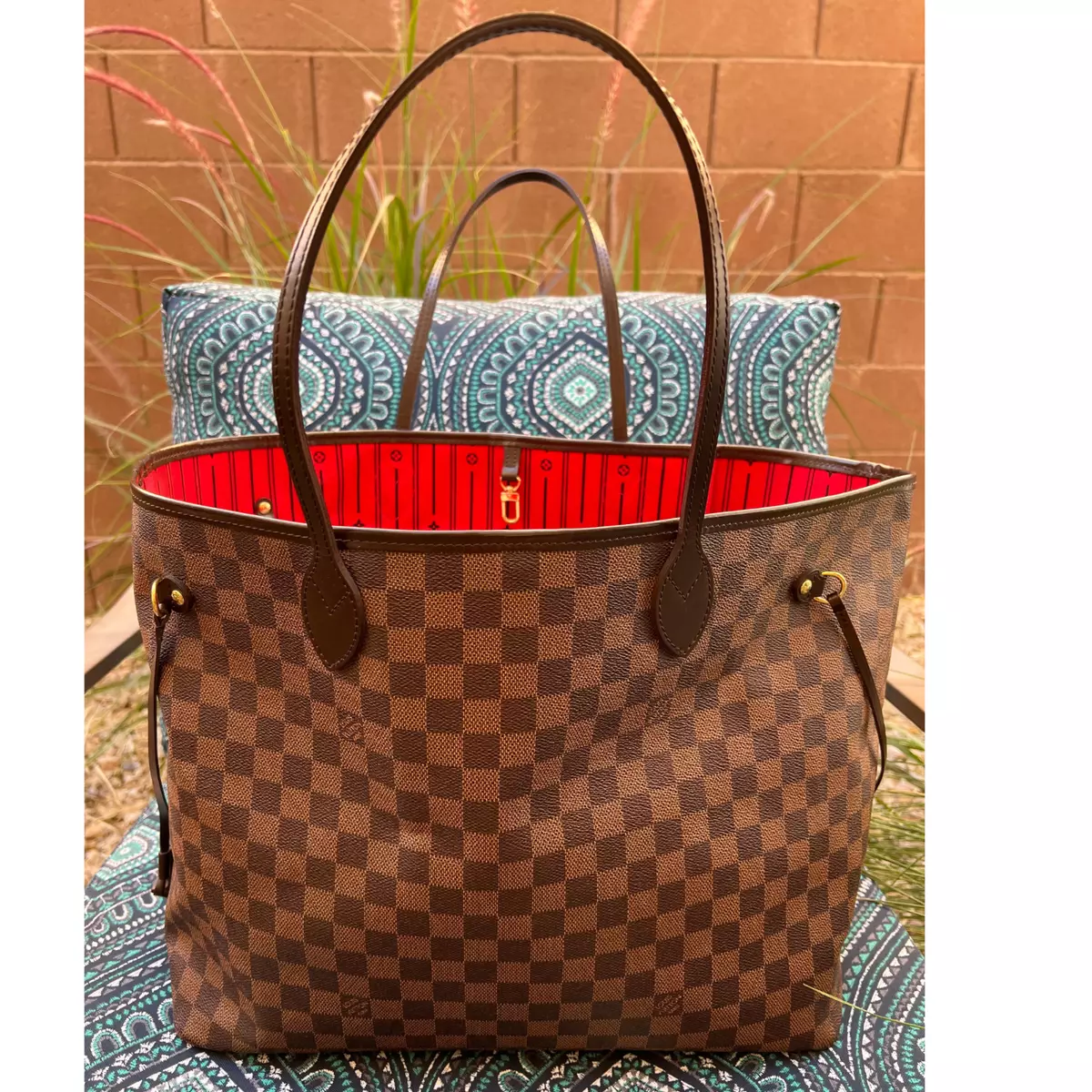 authentic lv neverfull gm