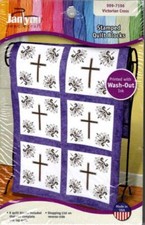 NIP JANLYNN VICTORIAN CROSS STAMPED QUILT BLOCKS 6 BLOCKS INCLUDED
