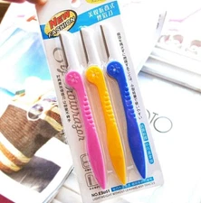 3Pcs/set Eyebrow Brow Razor Trimmer Shaver Blade Facial Face Hair Remover #00T