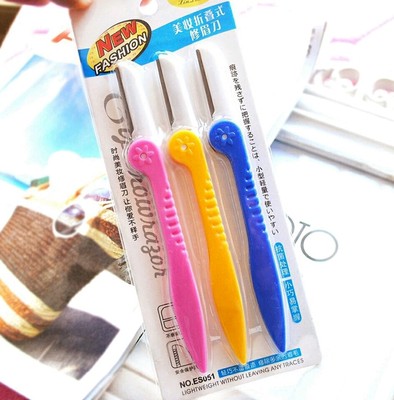 3 Stück/Set Augenbrauen Brauen Rasierer Trimmer Rasierklinge Gesichtshaarentferner #00T