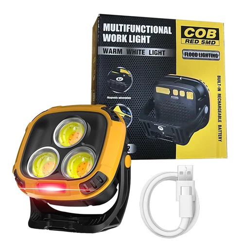 Rechargeable 3300 Lumen Work Light Magnetic LED Super Bright Portable Work light - Picture 8 of 16