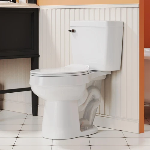 Two-Piece Toilets with Comfort Chair ADA Height 16.5",Elongated Single Flush 1.2