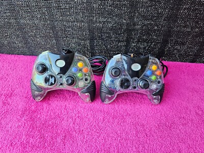 Pelican Afterglow Pro Wired Controller For Microsoft Original Xbox Blue & Green