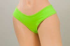 Exotic Dancewear, Rave, Pole/GoGo Wear, Neon Green Lycra Booty Shorts S/M