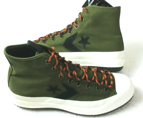 olive green converse boots