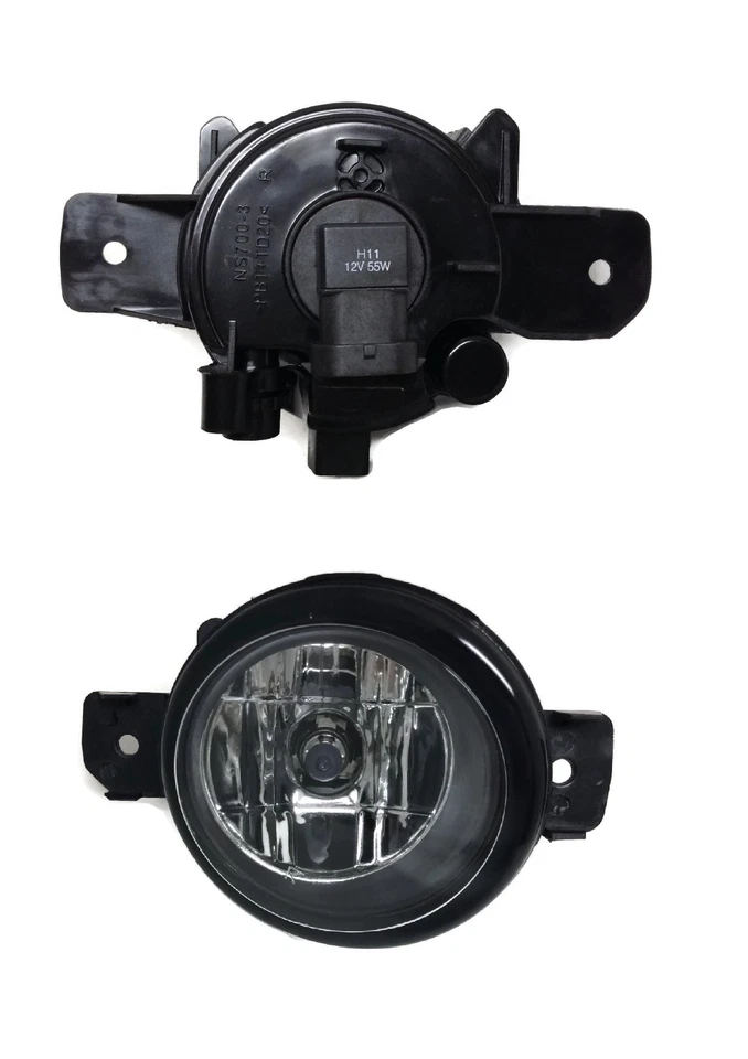 REPLACEMENT FOG LIGHT SET CLEAR LAMPS BEZELS FOR 2012-2014 NISSAN VERSA Foto 2 de 4