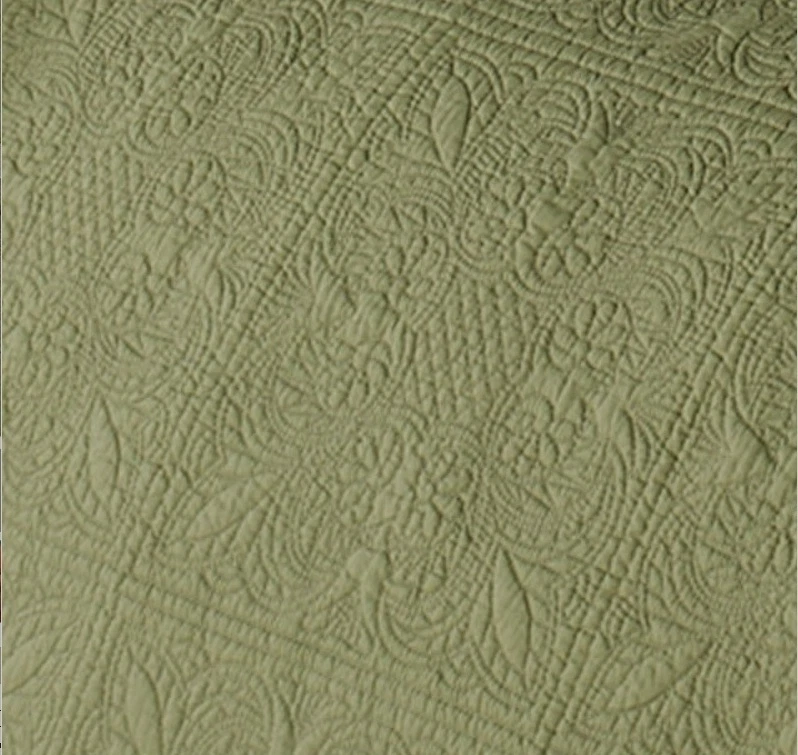 COLCHA QUEEN OU KING COMPLETA SÁLVIA VERDE - 100% ALGODÃO MATELASSE COBERTOR - Imagem 2 de 3