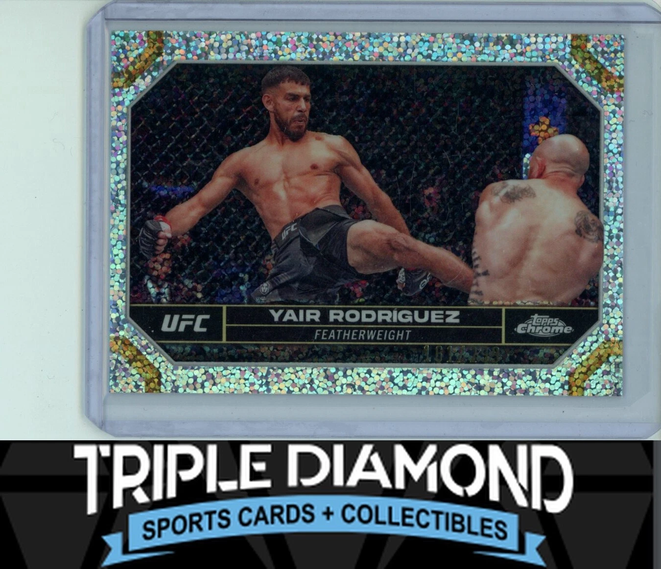 2024 Topps Chrome UFC Yair Rodriguez Speckle Refractor #161/299 N659