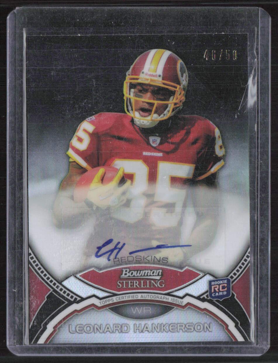 Leonard Hankerson Bowman Sterling Autograph #BSALH Black Refractor