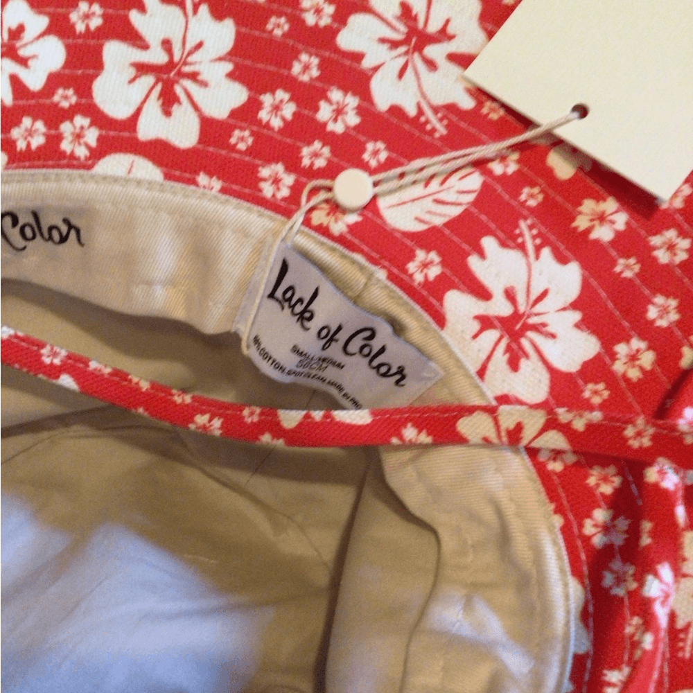 NEW! Rare Lack of Color hibiscus cotton bucket hat | eBay