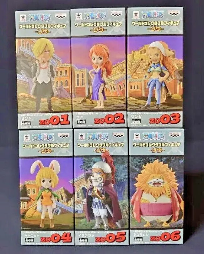 One Piece WCF World Collectable Figure ZOU Elephant Complete Set of 6 KN