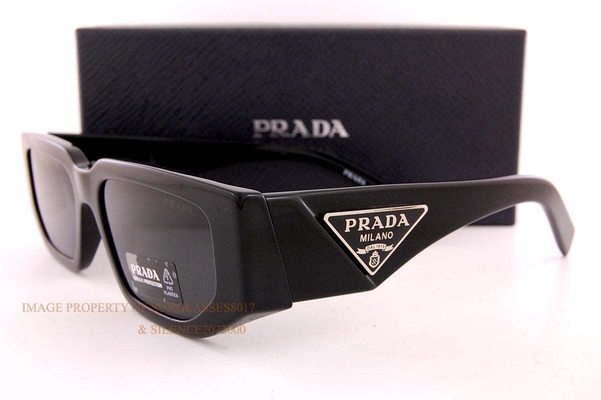 Brand New Prada Sunglasses PR 09ZS 1AB 5S0 Black/Gray For Men eBay