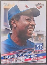 2019 Topps Opening Day 150 Years of Fun Hank Aaron #YOF-6 Atlanta Braves HOF