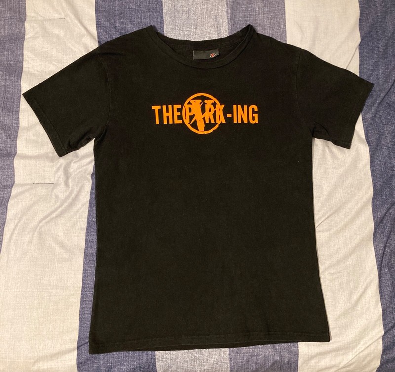 Rare Vlone x Nike x Parking Ginza Mens Unisex T Shirt Sz S Black Double Sided