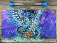 Ygomat Blue-Eyes Chaos MAX Dragon Custom Playmat TCG Mat Free High Quality Tube