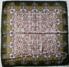 -Superbe Foulard AKER Soie TBEG Vintage Schal 86 x 90 cm