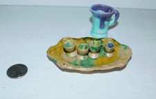 NEAT VINTAGE MINI TEA SET PIECES JOB LOT WITH FLOWER IMAGES MADE IN JAPAN