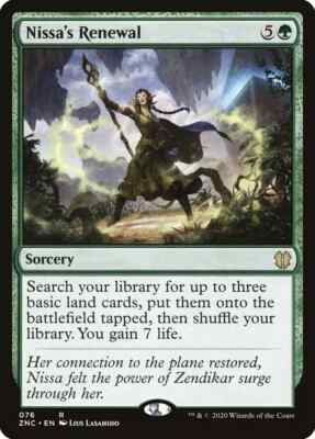Nissa's Renewal Commander Zendikar Rising Near Mint MTG Magic DNA GAMES