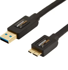 Amazon Basics premium USB 3.0 Cable - A-Male to Micro-B - 3 Feet