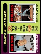 2024 Topps Heritage #197 Roger Clemens / Mike Schmidt 1986 MVPs
