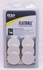 IZZO Golf Flatball Golf Swing Training Aid - Hit It Pure With The Flat ball New