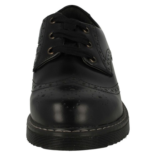Chaussures d'école impulsives noires à lacets formelles filles Angry Angels by Startrite - Photo 5/9