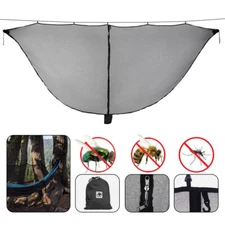 Camping Hammock Mosquito Bugs Net Lightweight Portable Outdoor Zipper Compact