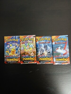 Pokémon Karmesin & Purpur Stürmische Funken Booster Deutsch Neu & OVP
