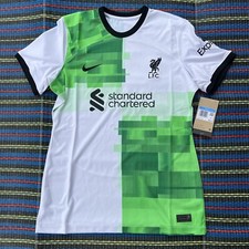 Nike Liverpool FC 23/24 Away Jersey Green White DX2732-101 Woman's Medium