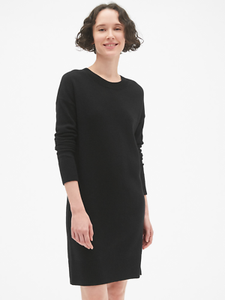 crew neck sweater dress